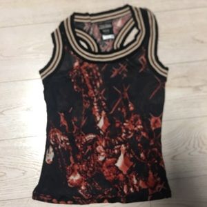 Jean Paul Gaultier Mesh Racer Tank